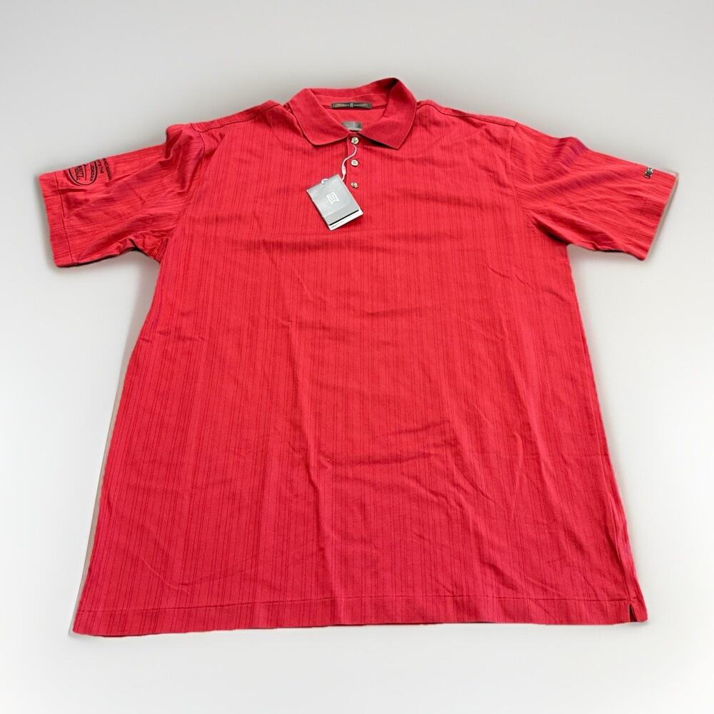 Nike Tiger Woods Michael Jordan Celebrity Invitation Red Polo Golf Shirt XL NWT